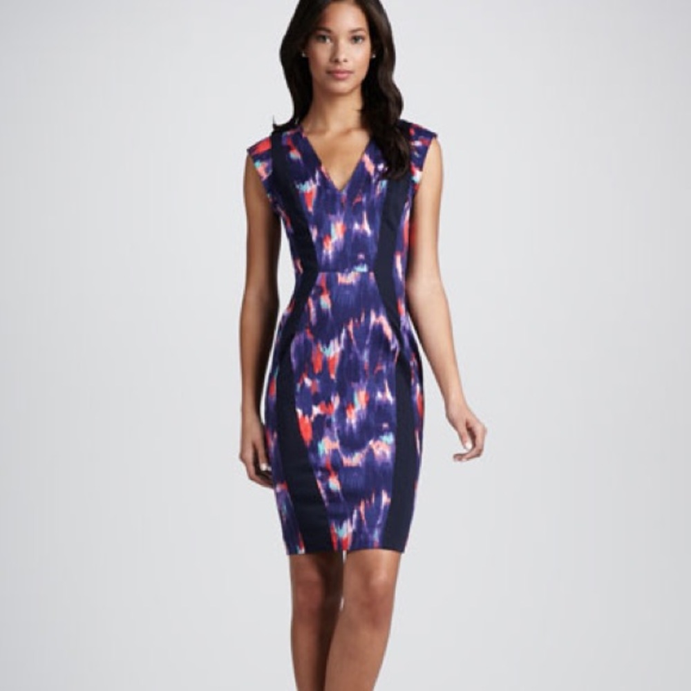 French Connection Watercolor Sleeveless Dress 6